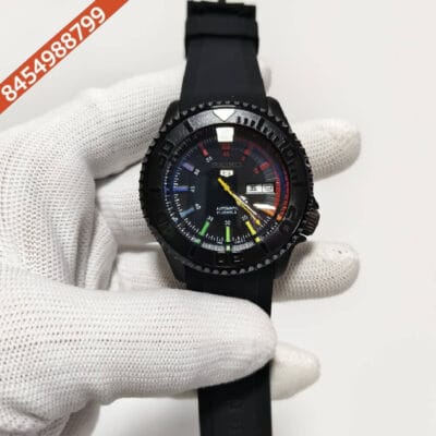 Seiko Rainbow Mod Full Black Swiss Automatic Watch