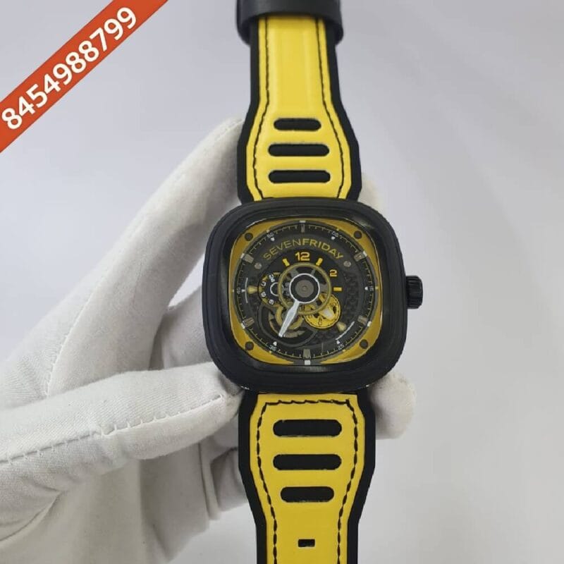 Seven Friday P- Racing Team Yellow Black Dial Swiss Automatic Watch