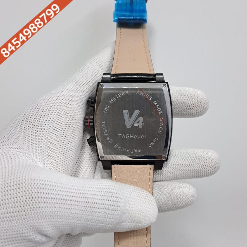 Tag Heuer Monaco V4 Full Black Limited Edition Swiss Watch - Image 4