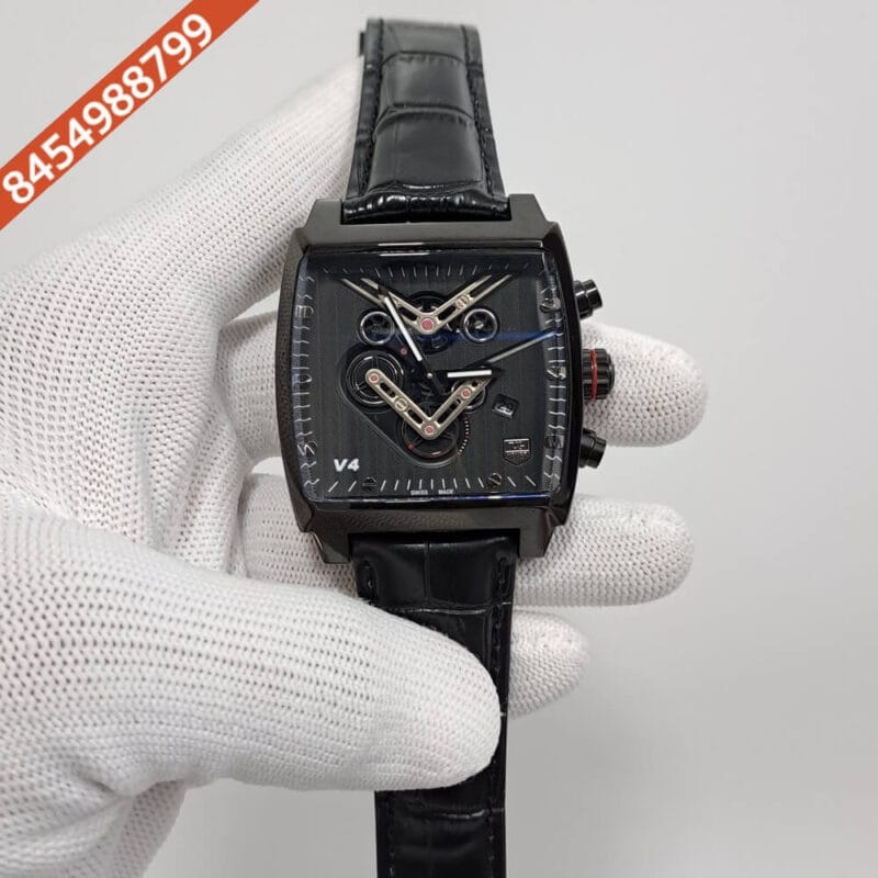 Tag Heuer Monaco V4 Full Black Limited Edition Swiss Watch