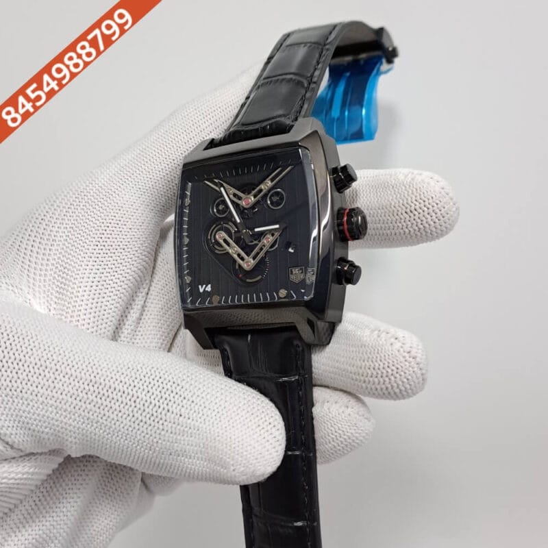 Tag Heuer Monaco V4 Full Black Limited Edition Swiss Watch - Image 3