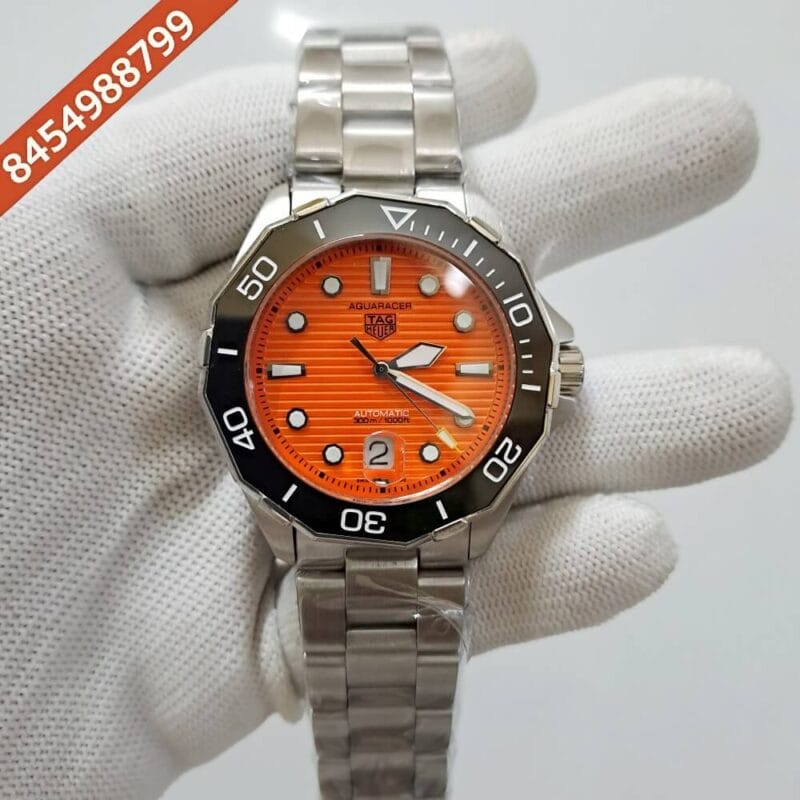 TAG Heuer Aquaracer Calibre 5 Professional 300 Diver Orange Dial Swiss Automatic Watch