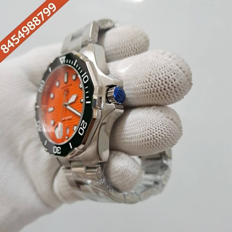 TAG Heuer Aquaracer Calibre 5 Professional 300 Diver Orange Dial Swiss Automatic Watch - Image 3