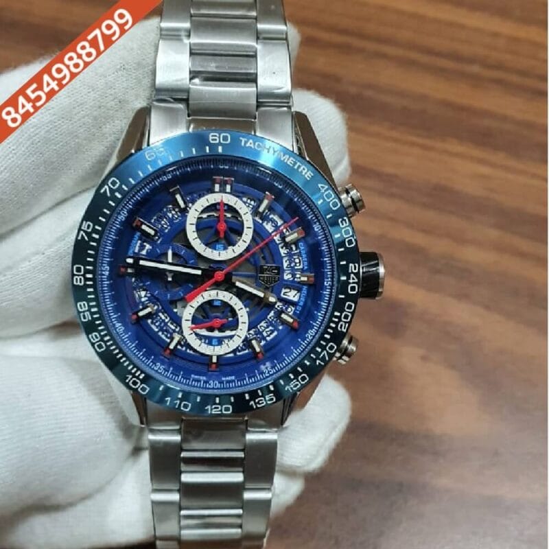 TAG Heuer Carrera Calibre HEUER 01 Blue Dial Chronograph Swiss Watch