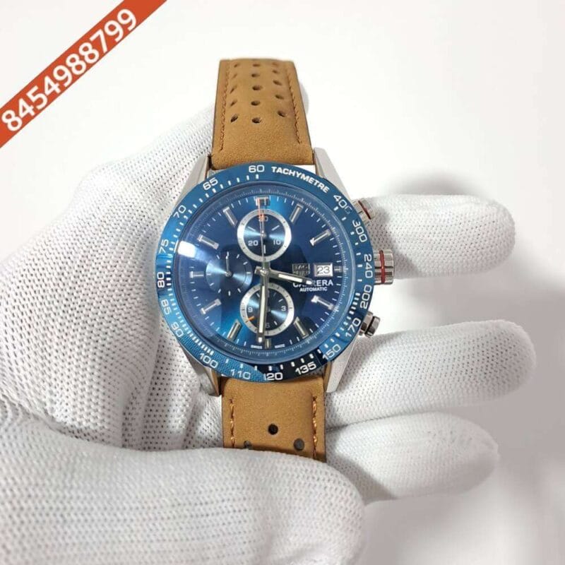 TAG Heuer Carrera Chronograph Limited Edition 600 Blue Dial Swiss Watch