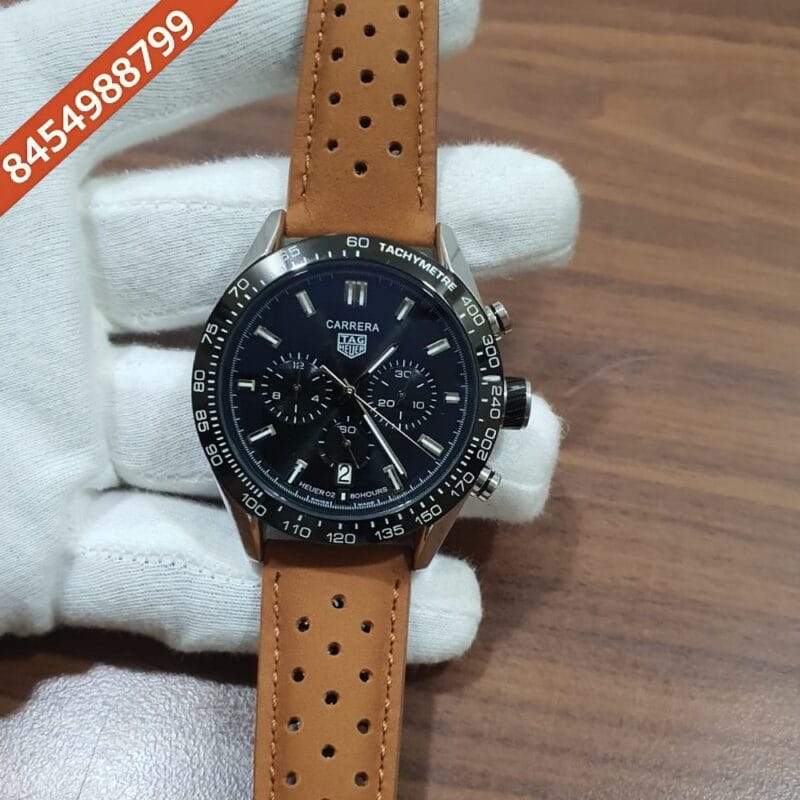 TAG Heuer Carrera Chronograph Limited Edition 600 Red Black Dial Swiss Watch