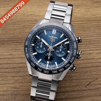 Tag Heuer Carrera Sport  Steel Chronograph Blue Dial Swiss Watch