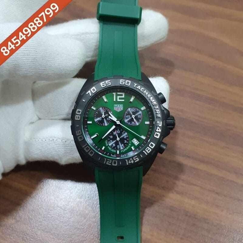 Tag Heuer Formula 1 Chronograph Full Green Limited Edition Swiss Watch