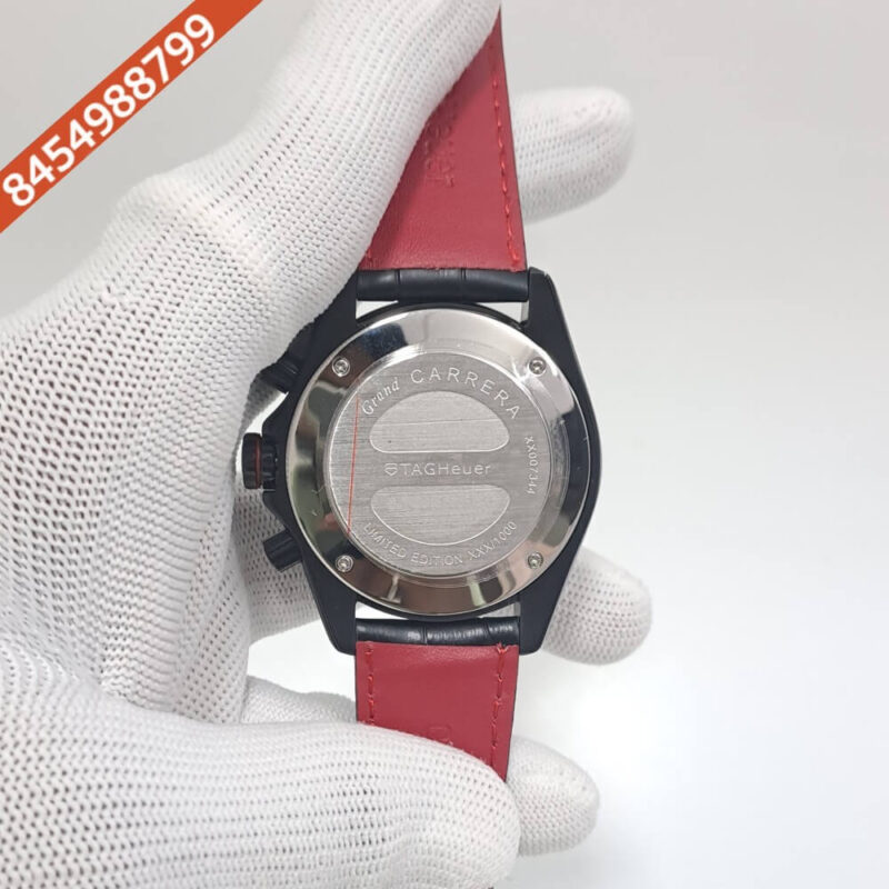 Tag Heuer Grand Carrera Calibre 17 Chronograph Black Dial Swiss Watch - Image 4