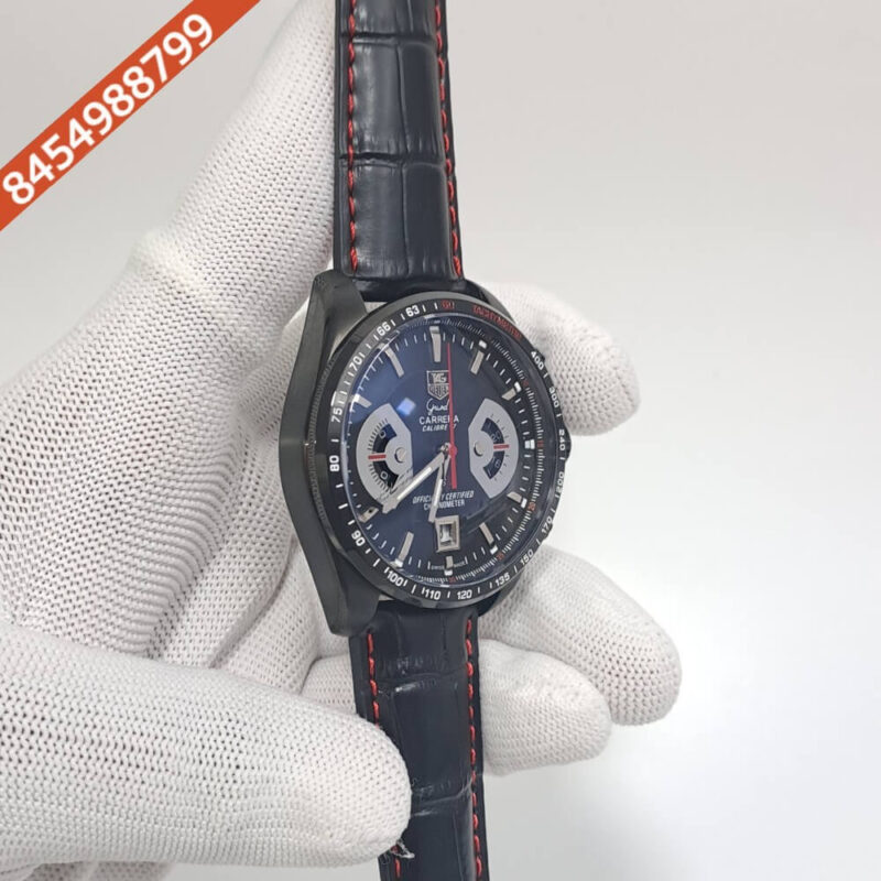 Tag Heuer Grand Carrera Calibre 17 Chronograph Black Dial Swiss Watch - Image 2
