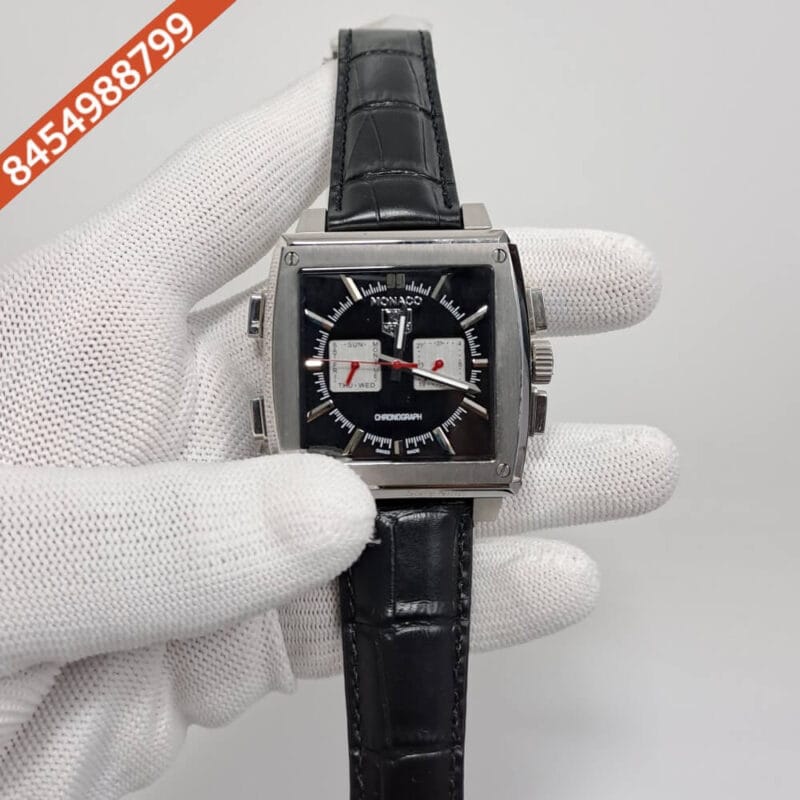Tag Heuer Monaco Caliber 12 Black Dial Swiss Watch
