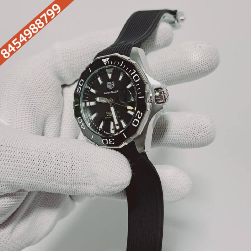 Tag Heuer Calibre Aquaracer Black Dial Swiss Automatic Watch - Image 3