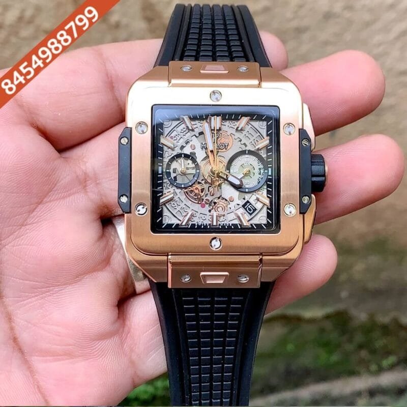 Hublot Square Bang Unico Full Rose Gold Watch