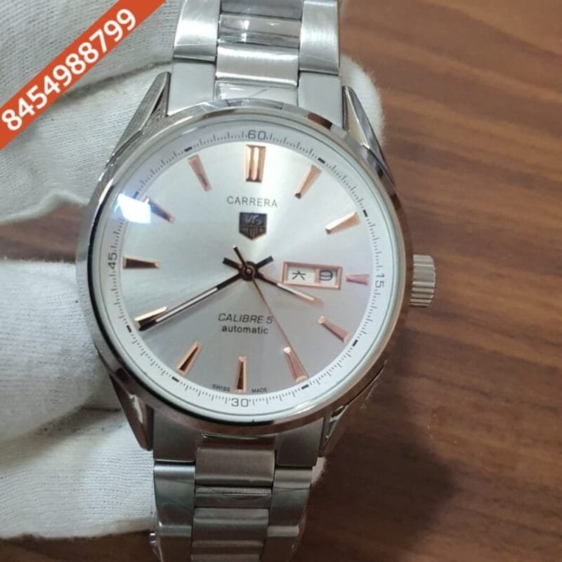 Tag Heuer Caliber 5 Steel White Swiss Automatic Watch