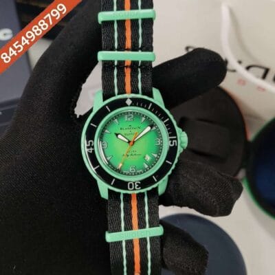 BLANCPAIN X SWATCH Fifty Fathoms SCUBA Green Dial Swiss Watch