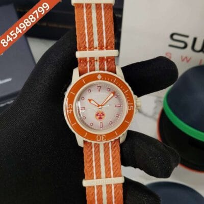 BLANCPAIN X SWATCH Fifty Fathoms SCUBA Orange Swiss Watch