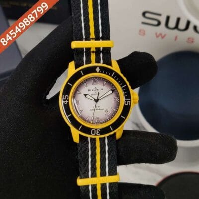 BLANCPAIN X SWATCH Fifty Fathoms SCUBA Yellow Swiss Watch