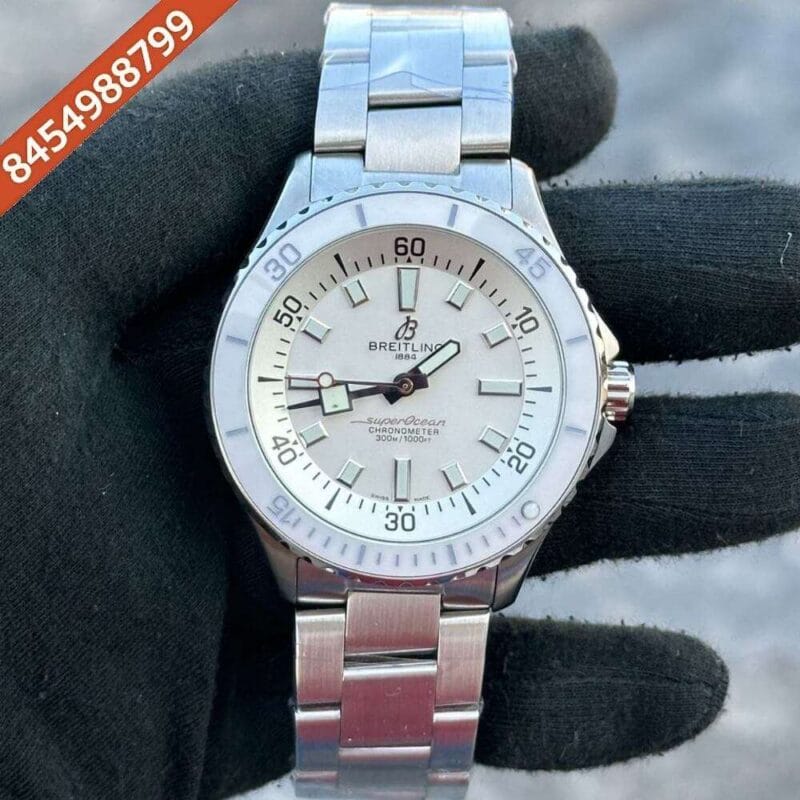 Breitling Super Ocean 44 Kelly Slater Steel White Dial Swiss Automatic Watch