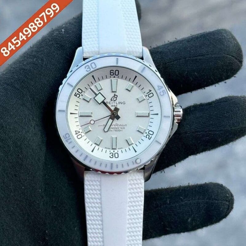 Breitling Super Ocean 44 Kelly Slater Full White Swiss Automatic Watch