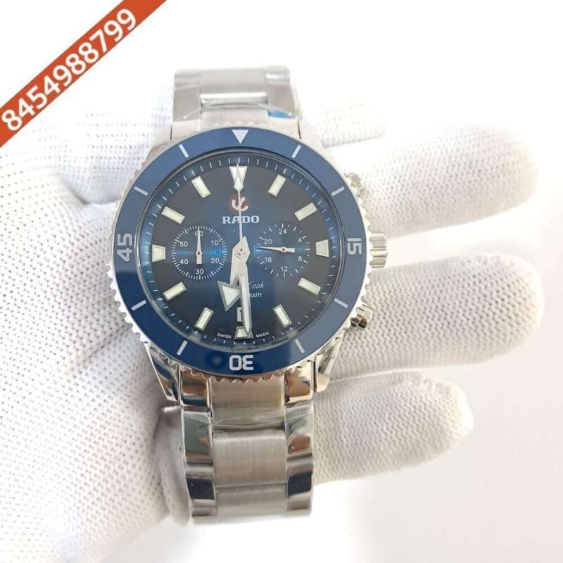 Rado Captain Cook HR Special Edition Blue & Black Dial Swiss Chronograph Watch