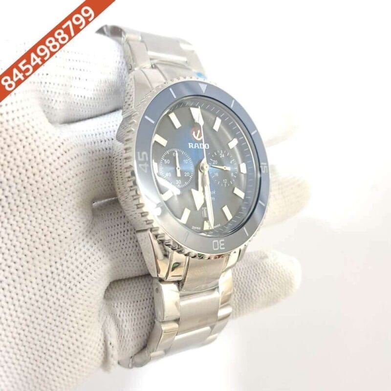Rado Captain Cook HR Special Edition Blue & Black Dial Swiss Chronograph Watch - Image 3