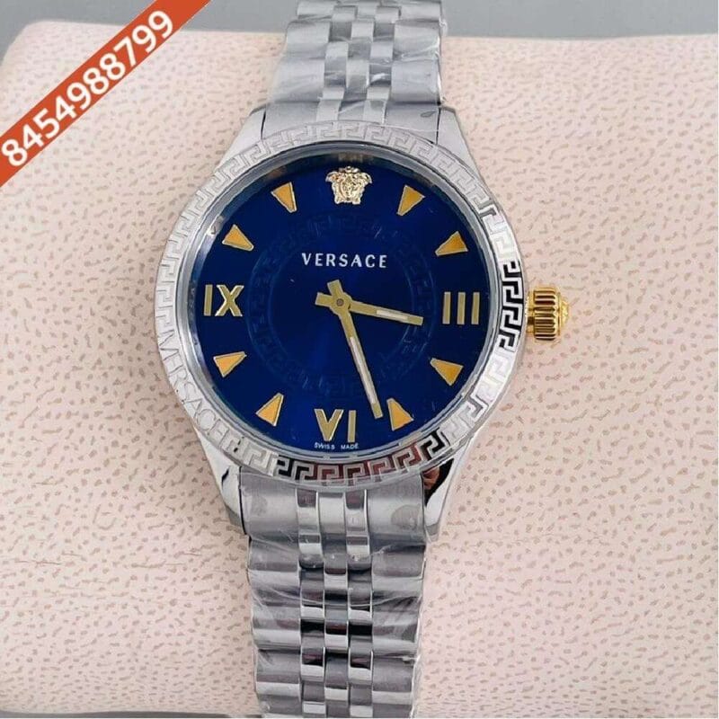 Versace Hellenyium Lady Steel Blue Dial Swiss Watch