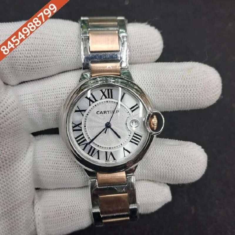 Cartier Ballon Bleu De Dual Tone Silver Dial Swiss Watch