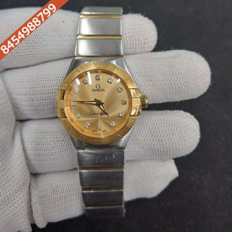 Omega Constellation Dual Tone Gold Dial Swiss Watch