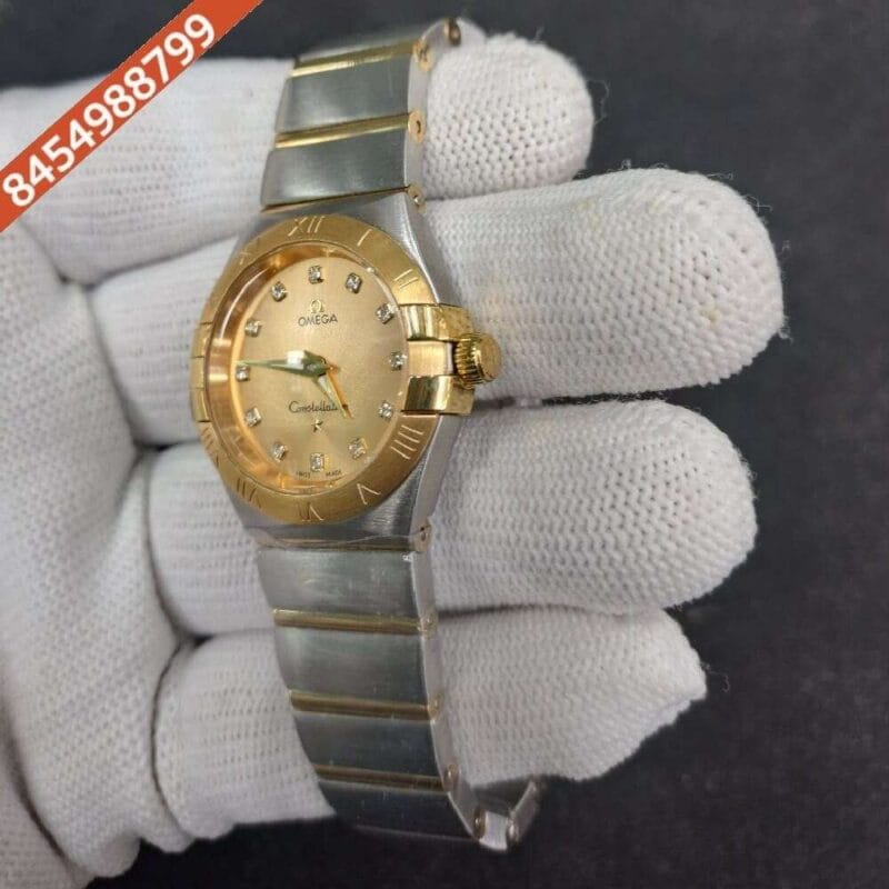 Omega Constellation Dual Tone Gold Dial Swiss Watch - Image 3