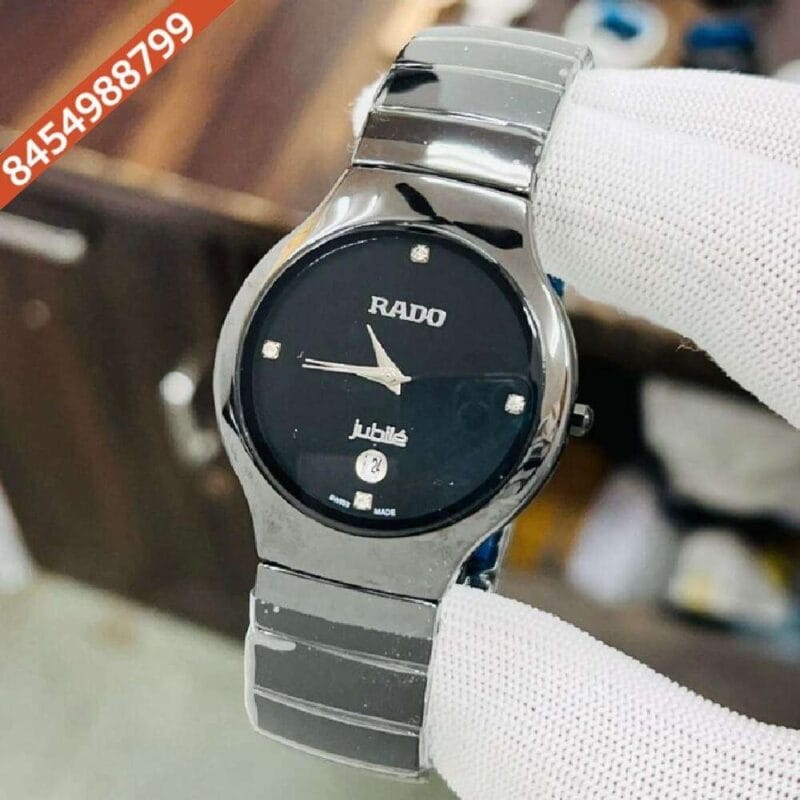 Rado Jublie Ceramic Black Dial Steel Swiss Watch