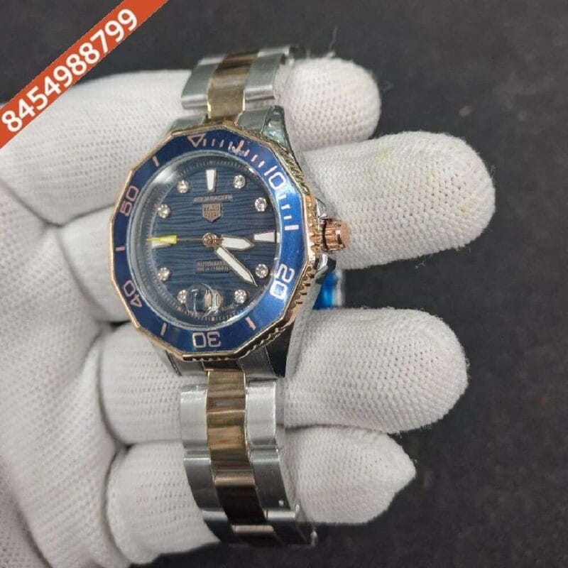 Tag Heuer Aquaracer Dual Tone Blue Dial Swiss Watch - Image 2