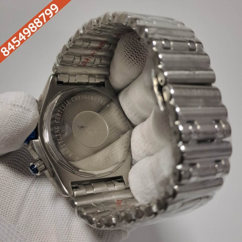 Breitling Chronomat Blue Dial Stainless Steel Swiss Watch - Image 4