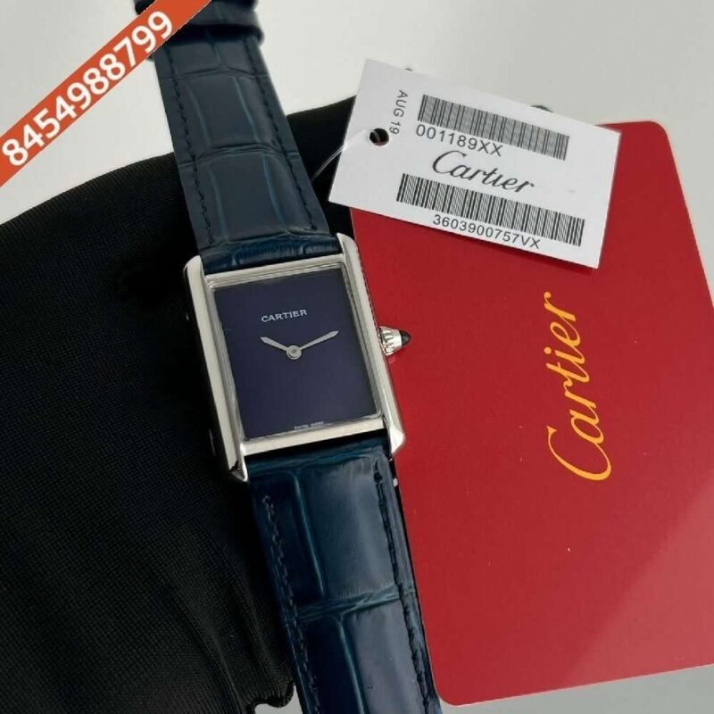 Cartier Tank Must Full Blue Swiss watch