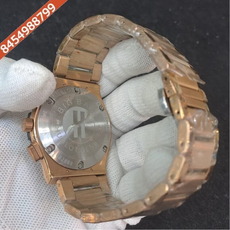 Hublot Classic Fusion Chronograph Rose Gold Black Dial Watch - Image 4