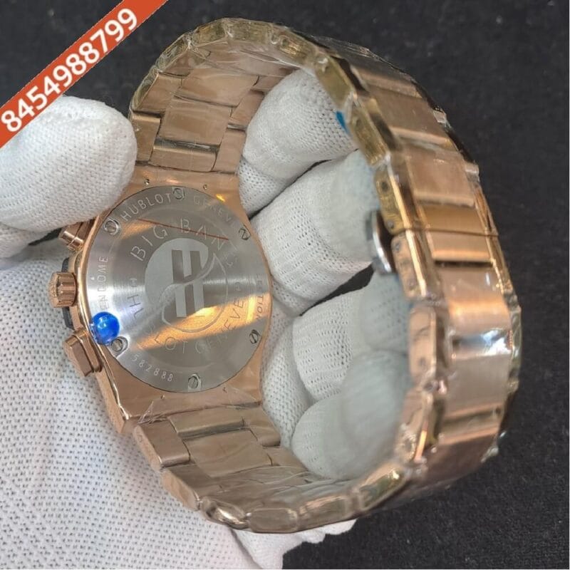 Hublot Classic Fusion Chronograph Rose Gold Black Dial Watch - Image 4