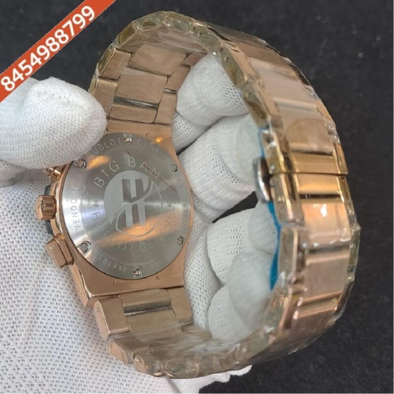 Hublot Classic Fusion Chronograph Rose Gold White Dial Watch - Image 4
