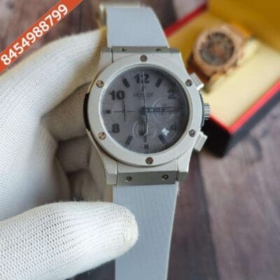 Hublot Vendom 3 Chronograph Full Grey Rubber Strap Watch