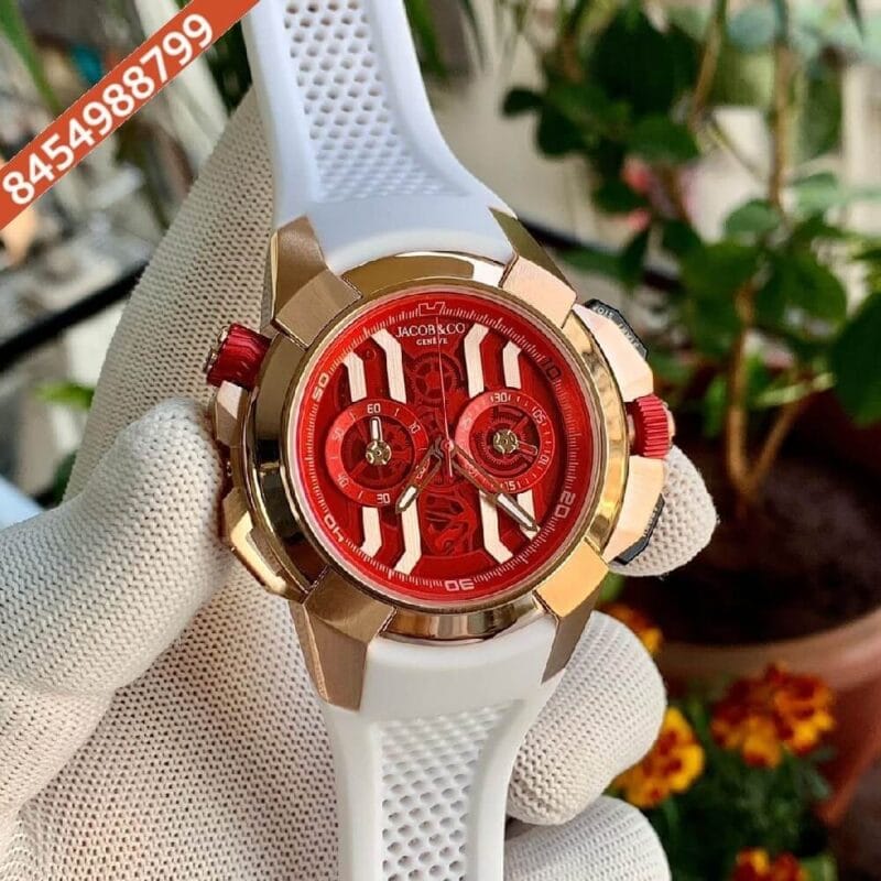 Jacob & Co Epic X Chronograph Red Dial Swiss Automatic Watch