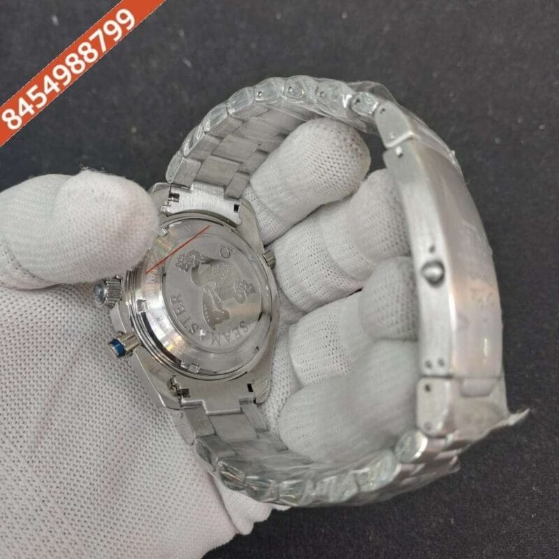 Omega Seamaster Planet Ocean Chronograph White Dial Swiss Watch - Image 4