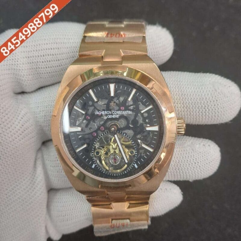 Vacheron Constantin Overseas Skeleton Black Dial Swiss Watch