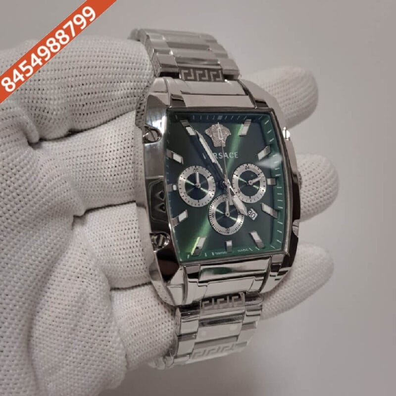 Versace Dominus Chronograph Green Dial Swiss Watch - Image 2