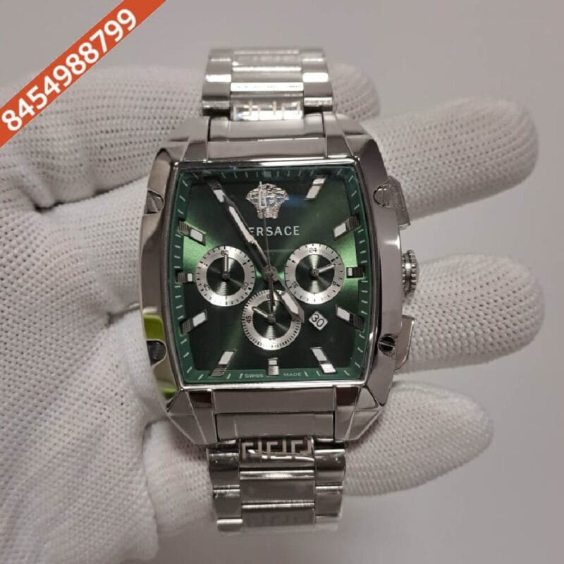 Versace Dominus Chronograph Green Dial Swiss Watch