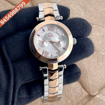 G C Chronograph Dual Tone Silver Dial Swiss Watch