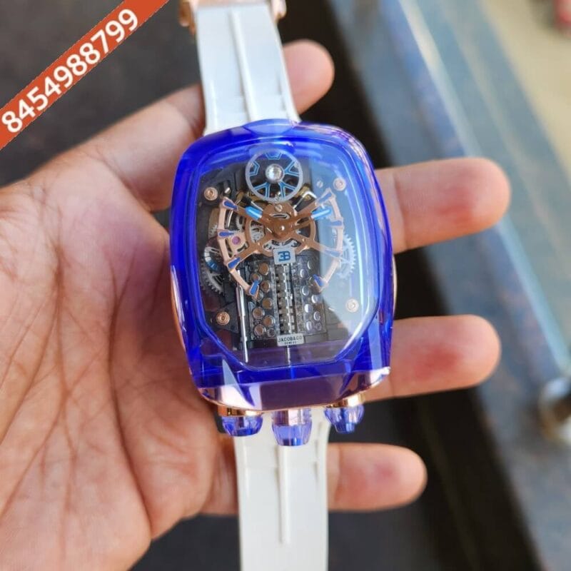 Jacob & Co Bugatti Chiron Tourbillon Blue Swiss Automatic Watch