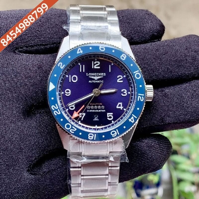 Longines Spirit Zulu Time Blue Dial Swiss Automatic Watch