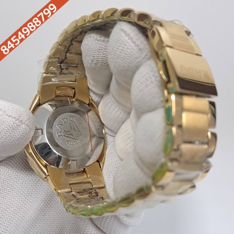 Rado Diastar Steel Gold Dial Swiss Watch - Image 4