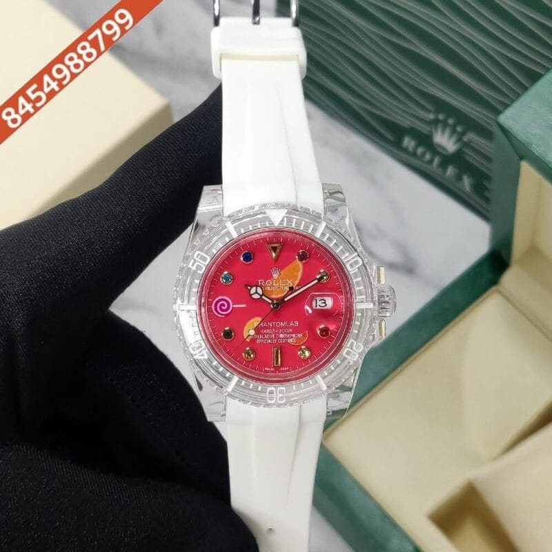 Rolex Submariner Phantomlab Red Dial Swiss Automatic Watch