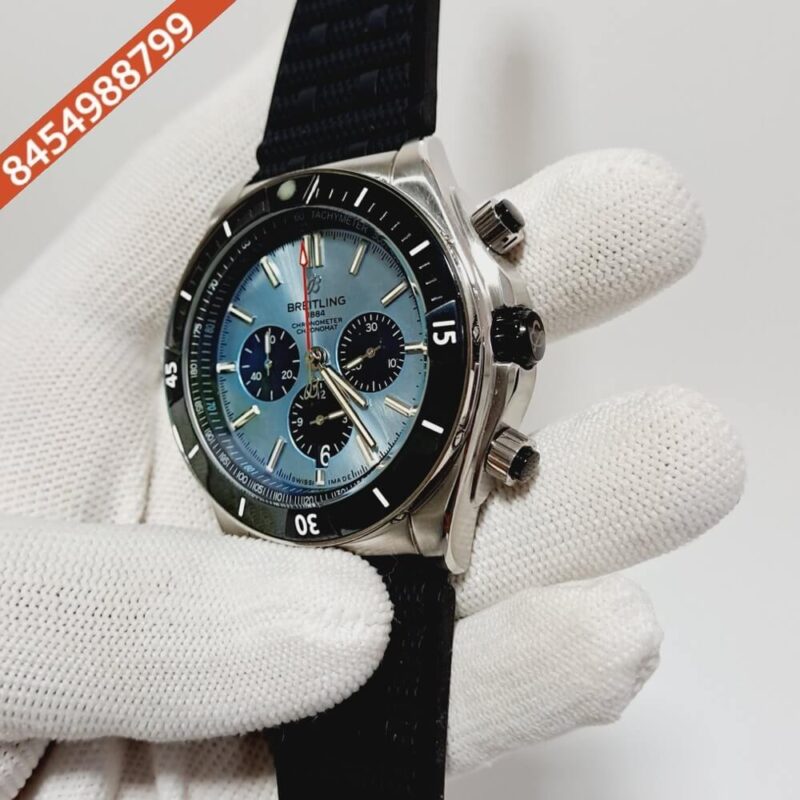 Breitling Super Chronomat B01 44 Ice Blue Dial Swiss Watch - Image 3