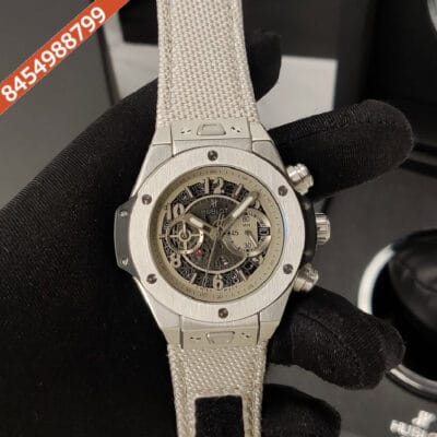 Hublot Big Bang UNICO ESSENTIAL Grey Dial Grey Nylon Strap Swiss Watch