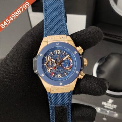 Hublot Big Bang UNICO SORAI Blue Dial Blue Nylon Strap Swiss Watch